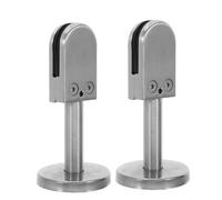 Zerodeko 2 Pezzi Morsetti in Acciaio Inox con Supporto Bocca Clip Regolabile per Pannelli Cornice Staffe per Pareti Divisorie e Schermi Doccia Uso in Uffici e Abitazioni