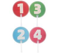 Zerodeko 2 Pezzi Palette Didattica in Plastica per Bastoncino Numerico Riutilizzabile, Feedback Istantaneo per Lezioni di Inglese e Materiale Scolastico per Tutoraggio Familiare