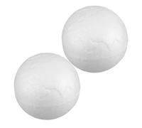 Zerodeko 2 Pezzi Palla di Schiuma Bianca a Forma di Sfera Confini Mappati Predefiniti, Facile da Colorare per Progetti Scolastici e Lezioni di Geografia