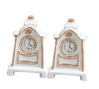 Zerodeko 2 Pezzi Pendolo Mini per Mini Casa Decorativo Vintage Design Liscio e Realistico Set da Accessori per Mobilia Miniatura