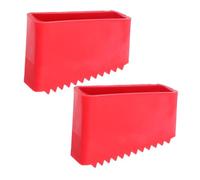 Zerodeko 2 Pezzi Piedini Antiscivolo per Scalette in Gomma Resistente e Isolante Copri Piedi per Scala con Protezione Sicura e Duratura per Uso Professionale e Domestico