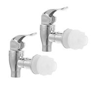Zerodeko 2 Pezzi Rubinetto di Ricambio per Dispenser Bevande in Plastica Diametro Foro 16-22mm, Flusso Fluido e Design Semplice per Cucina e Bar