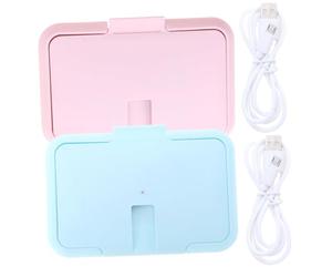 Zerodeko 2 pezzi Scaldasalviette Portatile per Cavo USB Riscaldatore Compatto per Salviette Umidificate Adatto Viaggi e Auto Design Leggero e Compatibile con Diverse