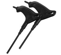 Zerodeko 2 Pezzi Utensile Multifunzione T Manico per Skateboard e Pattini | Nero, Pvc, Precisione di Montaggio, Design Portatile e Presa Ergonomica