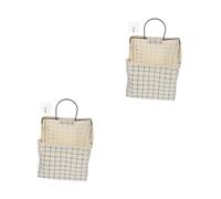 Zerodeko 2 Pz custodia da parete wall organizer kit penne organizer per cassetti da ufficio venni scrematrice appendi borse tasche portaoggetti sospese borse appese al muro Lino di cotone