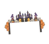 Zerodeko 2 Set Adesivi Telaio Porta Halloween Decorazioni Gonfiabile Poster Netto Hallowen it Halloween Artigianato della Porta della casa stregata Ornamento della casa infestata di Legno