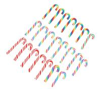 Zerodeko 2 Set Bastoncino di Zucchero Simulato Mini Arredamento Quattro Bricolage Natale Bricolage Natalizio Forniture Decorative per Custodie per Telefoni Ornamento di Natale 20 Pezzi * 2