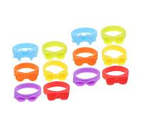 Zerodeko 2 Set Bicchieri In Silicone Segnalibri Per Bottiglie Di Vino Ciondoli Per Calici Etichette Per Bevande Segnabicchieri Sostituibili Cocktail Martini Bicchieri Da Birra 6 pezzi*2