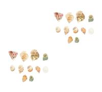 Zerodeko 2 Set Conchiglia paesaggistica per Acquario Naturale Guscio della casa del Granchio eremita Ornamento Casa per granchi eremiti Arredamento Conchiglia Acquario Conchiglie Naturali