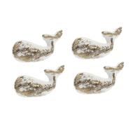 Zerodeko 2 Set Maniglia in Ghisa Stile Oceano Porta Tappo Manopole Maniglia del Cassetto Cromo Buco Box Auto Tappi unità Chiaro Incassato Pomelli delle Porte d'oro Chiavistello 2 Pezzi * 2