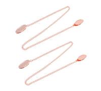 Zerodeko 2 Set Portatovagliolo Mangiare Clip Bavaglino Nome Fermagli Per Tovaglioli Bavaglini Porta Tovaglioli Porta Del Tovagliolo Lega Di Zinco Oro Rosa 2 Pezzi * 2