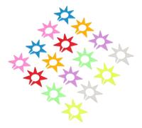 Zerodeko 2 Set Segnabicchieri in Silicone a Stella, per Calici | Decorazione e Distinzione dei Bicchieri, Resistenti all Usura, Uso Domestico e Ktv, Riutilizzabili