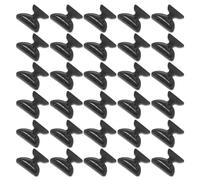 Zerodeko 20 Paia Naselli Autoadesivi in Silicone a Forma di Farfalla Neri Cuscinetto D'aria per Occhiali da Sole e Vista, Cuscinetti Nasali Morbidi per Comfort e Supporto Ponte Nasale,