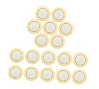 Zerodeko 20 Pezzi Cicalino Pickup acustico Volere trasduttore ponte vibrazione Microfono piezoelente pratici pickup piezo disc Disco a membrana disco piezo rame Golden