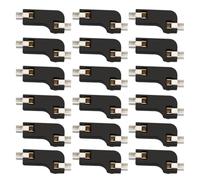 Zerodeko 20 Pezzi Presa Hot Swap per Tastiera Meccanica Due Morsetti in Abs Nero, Base per Interruttori Hot Plug, Sostituzione Rapida per Tastiere Meccaniche