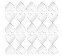 Zerodeko 200 Adesivi Murali a Forma di Cuore in Acrilico Specchiato 2X2 CM Specchio Adesivo Decorativo per Pareti Bagno e Cucina per Decorazioni Fai da Te e Matrimoni Effetto Mosaico