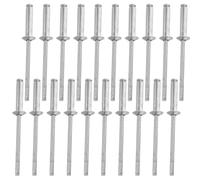 Zerodeko 200 rivetti ciechi in alluminio a testa bombata aperta per | Rivetti da costruzione M3.2x13 per montaggio targhe, assemblaggio mobili, utilizzo con rivettatrice manuale