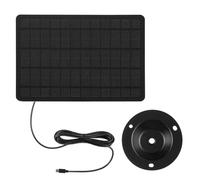 Zerodeko 20w Pannello Solare Monocristallino per Esterni con Porta Micro USB Ricarica Efficiente per Telecamere di Sicurezza e Camper Portatile e Resistente alle Intemperie