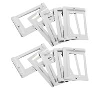 Zerodeko 24 Porta Etichette in Metallo Vintage per Scaffali e Cassetti, Set da 24 Pezzi, Maniglie per Scatole di Imballaggio Multiuso per Casa, Ufficio e Biblioteca