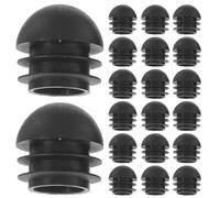 Zerodeko 25 Pezzi Tappo per Tubo Rotondo in Pe, 22mm, Nero, per Tubi e Tubing Pipe, Sigilla i Tubi e Impedisce L'ingresso di Corpi Estranei, Uso Industriale e Edilizia