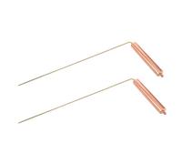 Zerodeko 2pezzi Bacchette Rabdomanti in Rame Autentico Per Caccia Fantasmi e Rabdomanzia Acqua Precisione Elevata Strumenti Portatili Per Rilevamento Tesori e Posizionamento Oggetti Outdoor