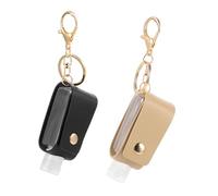 Zerodeko 2pezzi Bottiglia di Profumo Portatile Coperchio Bottiglia Vuota Realizzata in Materiale Plastico Leggero e Sicuro per Uso Prolungato