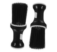 Zerodeko 2pezzi Spazzola per Barbiere Setole Morbide per Pulizia Rapida dei Capelli Applicazione del Talco per Corpo Pulizia di Precisione per Collo e Baffi