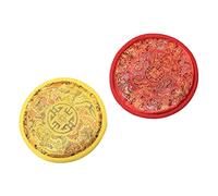 Zerodeko 2pezzi Tappetino Per Ciotola Tibetana Supporto Decorativo Per Ciotola Cuscino Delicato Per Cuscinetto Rotondo Per Accessorio Per Buddha