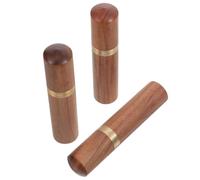 Zerodeko 3 Pezzi Contenitore per Aghi da Cucito in Legno Marrone per Ricamo | Grande Capacità, Leggero, per Aghi da Maglia e Accessori da Cucito, Ideale per Mamme che Lavorano a Mano Stile Casuale