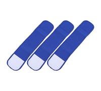 Zerodeko 3 Pezzi Fascia da Capitano per Calcio Marchio C, Regolabile Blu | Elasticità Elevata, Facile da Regolare, per Squadre Sportive e Hockey, Adatta a Adulti