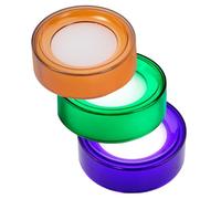 Zerodeko 3 Pezzi Inumiditore per Dita da Ufficio in Plastica e Spugna | Smistare Carta e Contare Denaro, Riduce L'umidità e Non Lascia Residui, per Cassieri e Impiegati