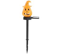 Zerodeko 3 Pezzi Lampada Zucca Lanterne Gonfiabile Soffio zucche all'aperto Illuminato Luce Light Adorn Lampada a palo di Zucca Solare Decorazione del Giardino di Halloween plastica