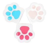 Zerodeko 3 Pezzi Piumino Cipria a Forma di Artiglio di Gatto Spugne Cosmetiche per Trucco Viso Morbide e Delicate per Fondotinta e Correttore per Trucco da Viaggio e Uso Quotidiano