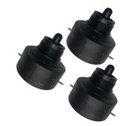 Zerodeko 3 Pezzi Tweeter per Auto Nero in Plastico Resistente All'usura Sostituzione Altoparlante Piezoelettrico per Accessori Automobilistici