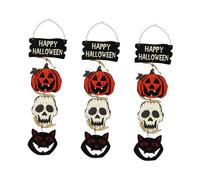 Zerodeko 3 Pz Appeso alla Porta Decorativa di Halloween scaldabagno a scaffale riscaldato Kit Accessori Halloween casa Halloween Party soprammobili Ciondolo Festival Accessorio di Halloween
