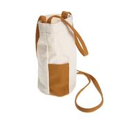 Zerodeko 3 Pz Sacca D'acqua Titolare Borsa Bottiglia D'acqua Portatile Corpo Protettivo Asta Porta Bottiglia D'acqua Custodia Per Bottiglia D'acqua Tela Brown Riutilizzabile
