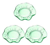 Zerodeko 3 Pz Sottobicchiere Portacandele Sottobicchiere Isolante Sottobicchiere a Foglia Verde Titolari Portacandele Decorativo Titolare della Vassoio di Candele Decorazioni Green