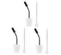 Zerodeko 3 Set Beccucci per Kettle da Acciaio Inossidabile Accessori per Caffettiera con Tubo Estensibile e Beccuccio Bianco Copertura Antipolvere