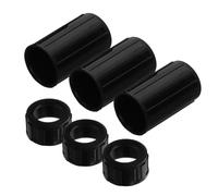 Zerodeko 3 set Copri Interfacce per Flauto in Nero Custodie Protettive Leggere e Resistenti Accessori Anti- per Flautisti Protezione Sicura per Strumenti Musicali