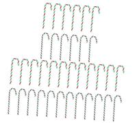 Zerodeko 3 Set Lecca-Lecca Dell'albero di Natale Gommoso Caramella Luci Fatate Luci Natalizie Christmas Lights Ciondolo con Stampella di Caramelle Ciondolo Natalizio Acrilico 12 Pezzi*3