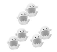 Zerodeko 3 Set Porta Ornamento Tealight Titolari Senza Vuoto Decorazione Halloween Casa Portacandele Halloween Portacandele in Ceramica Arredamento Candelabro da Tavolo 2 Pezzi*3