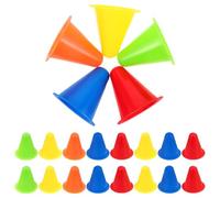 Zerodeko 30 Pezzi Coni Allenamento Agilità Multifunzione per Calcio e Pattinaggio Coni Ostacolo Colorati per Percorsi e Esercizi Sportivi Marker Leggeri e Portatili per Squadre