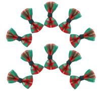 Zerodeko 30 Pezzi Mini Fiocchi per Bambole Verdi e Rossi a Quadretti Piccoli Fiocchi Fai da Te per Decorazioni Regalo Lavoretti Creativi e Feste Accessori Delicati per Bomboniere e