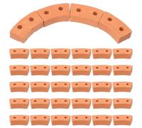 Zerodeko 30 pezzi Mini Mattoni in Miniatura per Modellismo e Paesaggistica Mattoncini Sicuri per Blocchi per Costruire Case in Miniatura e Scene Architettoniche Accessori Resistenti per