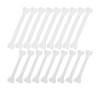 Zerodeko 30 Pezzi Ossa Finte in Plastica Bianche Mini con Fori per Appendere, Leggere e Realistiche, per Decorazioni di Halloween e Feste a Tema Spaventoso