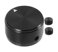 Zerodeko 3pezzi Manopole Potenziometro Pz in Alluminio Design Zigrinato per Controllo Volume Chitarra Basso Amplificatore Audio Teatro Interruttore Rotante