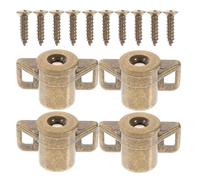 Zerodeko 4 Pezzi Chiusure Magnetiche per Porte Armadi Vintage in Zinco, Magneti per Ante Mobili Robuste per Cucina e Dispensa, Fermo Magnetico per Armadietti Uso Domestico