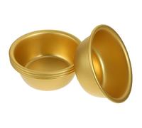 Zerodeko 4 Pezzi Ciotola Coreana per Vino e Riso in Acciaio Inossidabile Oro, Multi-funzione e Sicura per Contatto Alimentare, per Ristoranti di Cucina Coreana