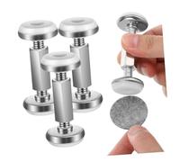 Zerodeko 4 Pezzi Dispositivo anti-shaking da letto king-size tappo mobilia asse Antivibrazione testata Fissaggio testata stabilizzatore del letto per muro ferma testiera del letto Silver