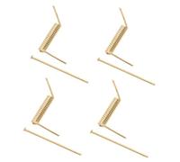 Zerodeko 4 Pezzi Molle a Molla in Acciaio Inox Oro per Fermagli per Chioma, Resistenti All'usura, Prevengono Grovigli, per Riparazioni e Progetti Fai-da-te